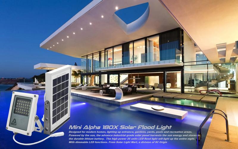 Alpha 180X Solar Flood Light