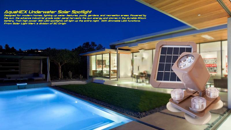 AquaHEX 60X Underwater Solar Spotlight