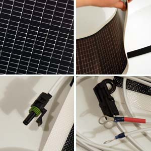 Flexible solar panel and accessary