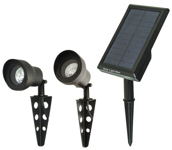 Mini 30X Twin Solar Spotlights Set