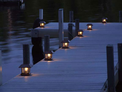 Solar Post Light in Resort Hotel